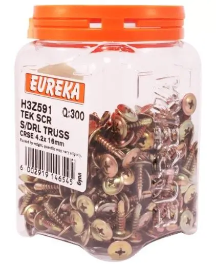 Eureka Tek Coarse-Thread Truss Head Screw 1