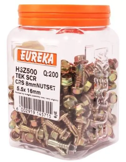 Eureka Tek Screws – Steel T5 Drive, High-Grip Design 1
