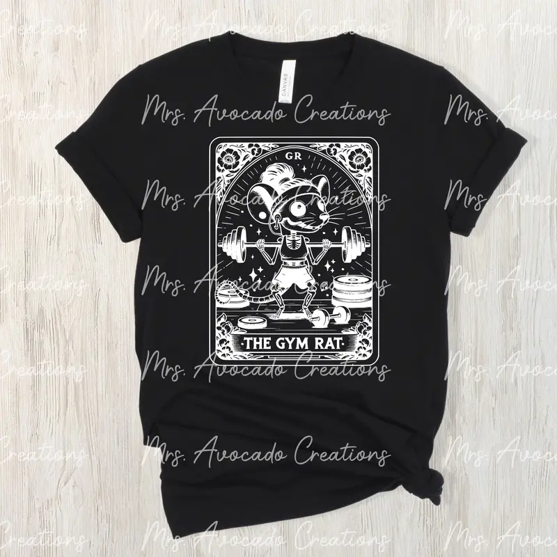 Fitness Lover Tee – White Design 1