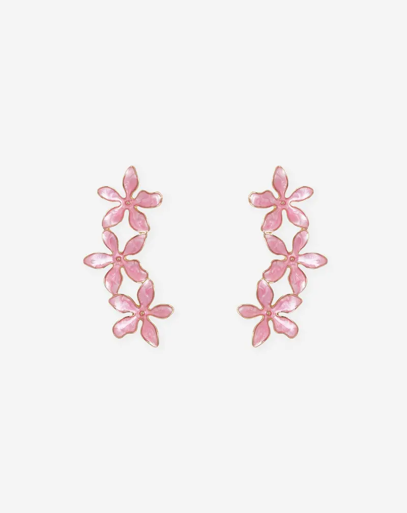 Florine Rosy Pink Geometric Stud Earrings 1