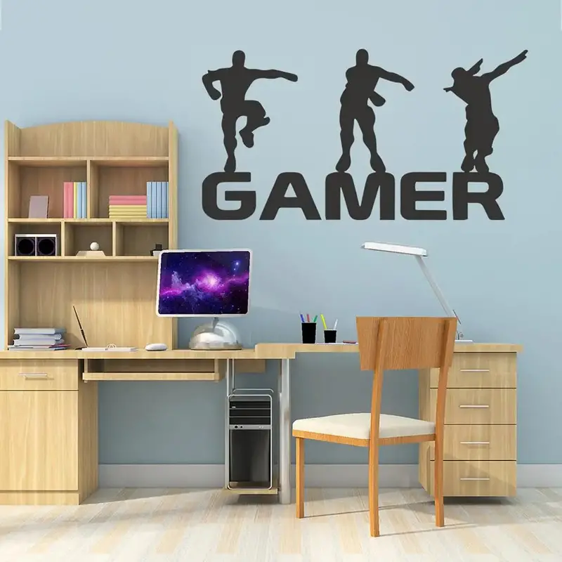 Gamer-Themed Wall Decal – Eco-Friendly Removable Vinyl Sticker For Bedrooms And Playrooms 1