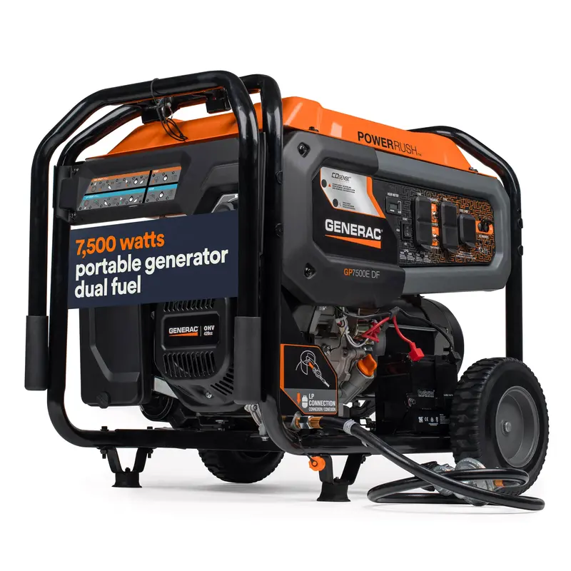 Generac 7500W Dual-Fuel Portable Generator 1
