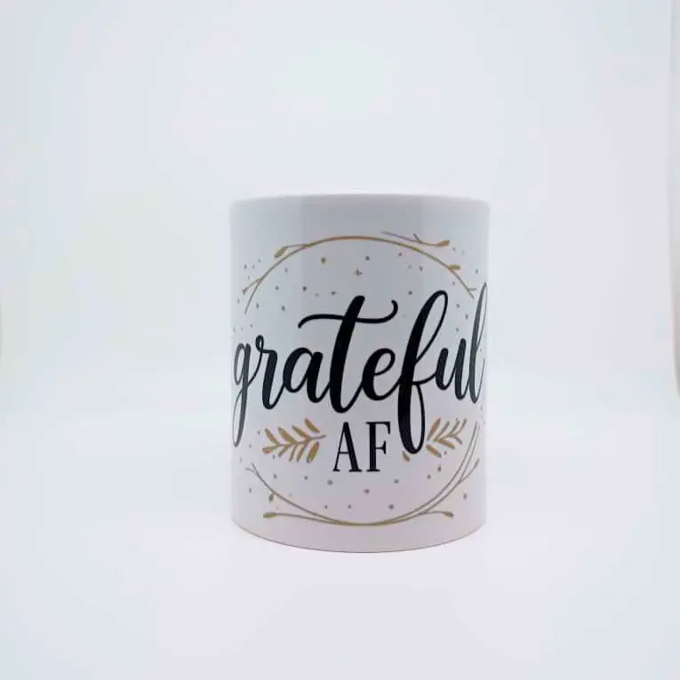 'Grateful Af' Thanksgiving Mug – 11-Ounce Humorous Ceramic Coffee Cup 1