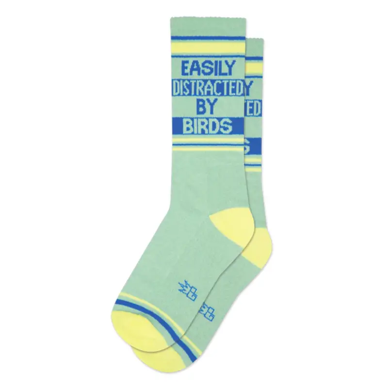 Gumball Poodle 'Easily Distracted By Birds' Fun Cotton Socks 1