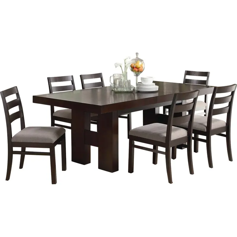 Hainault Teak Dining Table – Modern Solid Wood Surface With Natural Grain 1