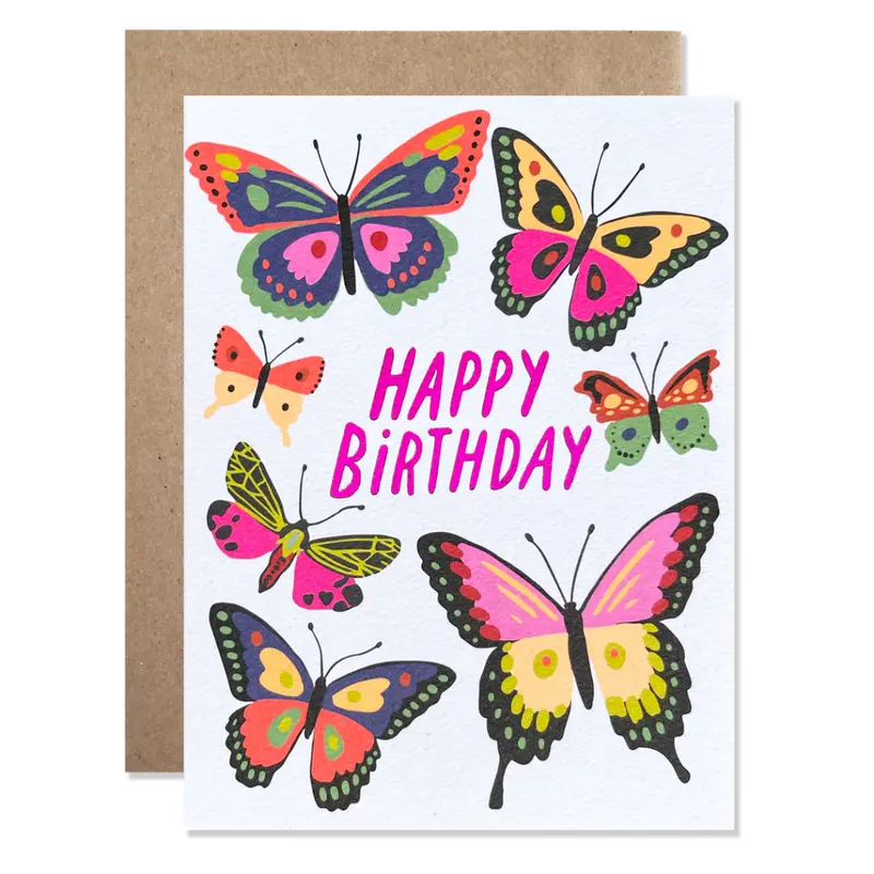 Hartland Cards 'Birthday Butterflies' Nature-Inspired Greeting 1