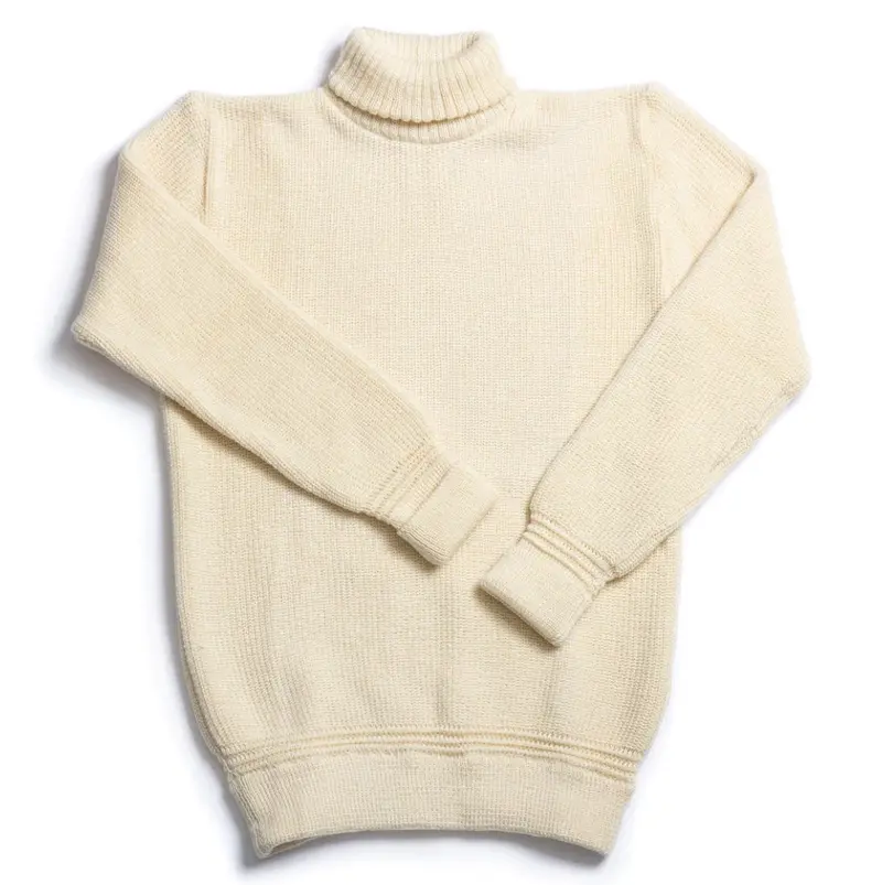 Heimat U-Boat Roll Neck Sweater – Seashell Off-White Tone 1