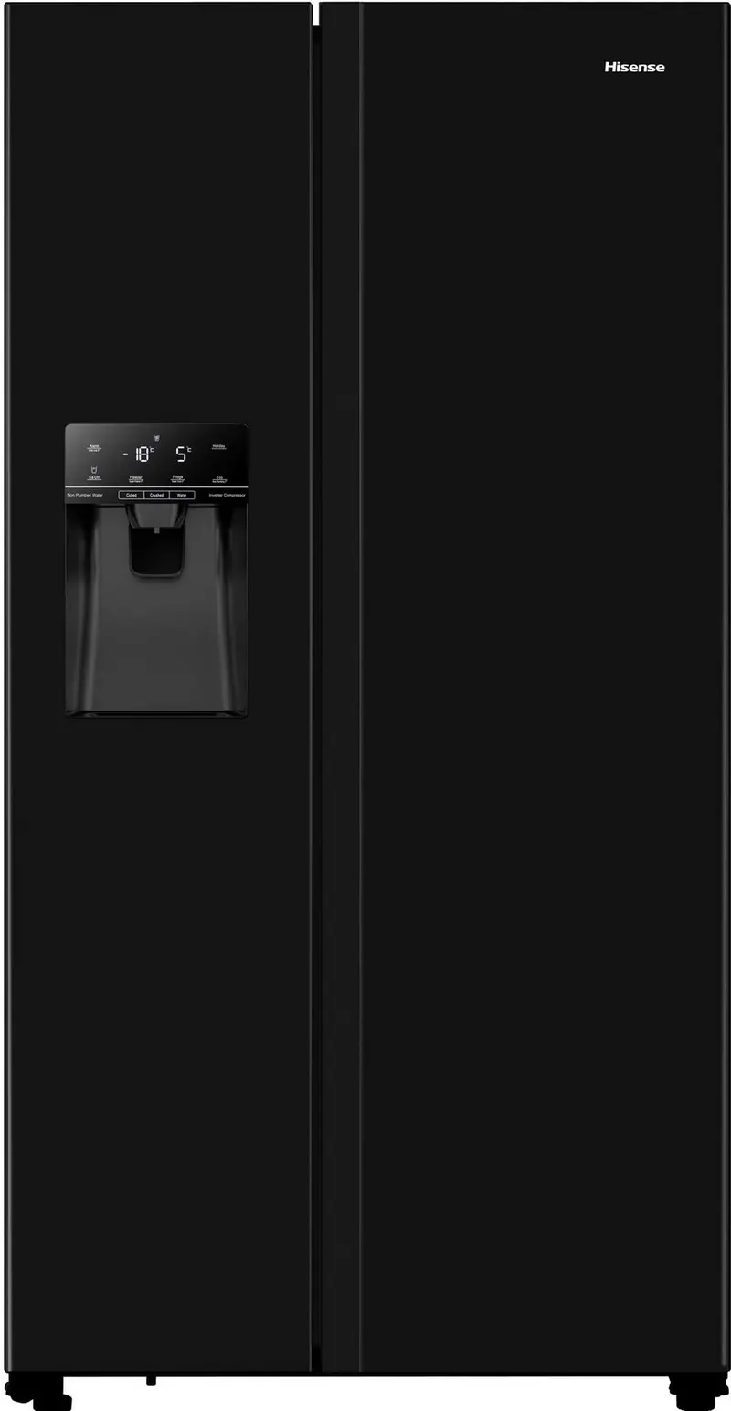 Hisense Rs694N4Tbe American-Style Fridge Freezer – Black, Energy Class E 1