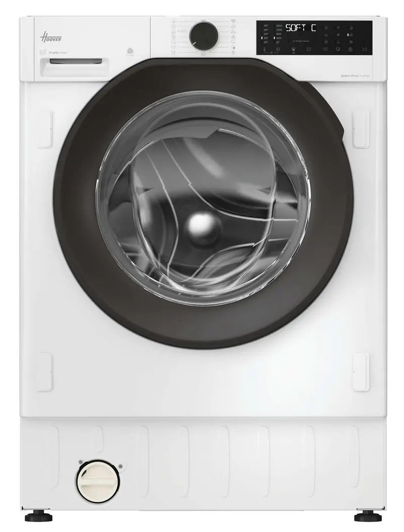 Hoover Bh4S69M6Dr9J-80 Wi-Fi Enabled Integrated Washing Machine – 9Kg, 1600 Rpm, White, A Rated 1