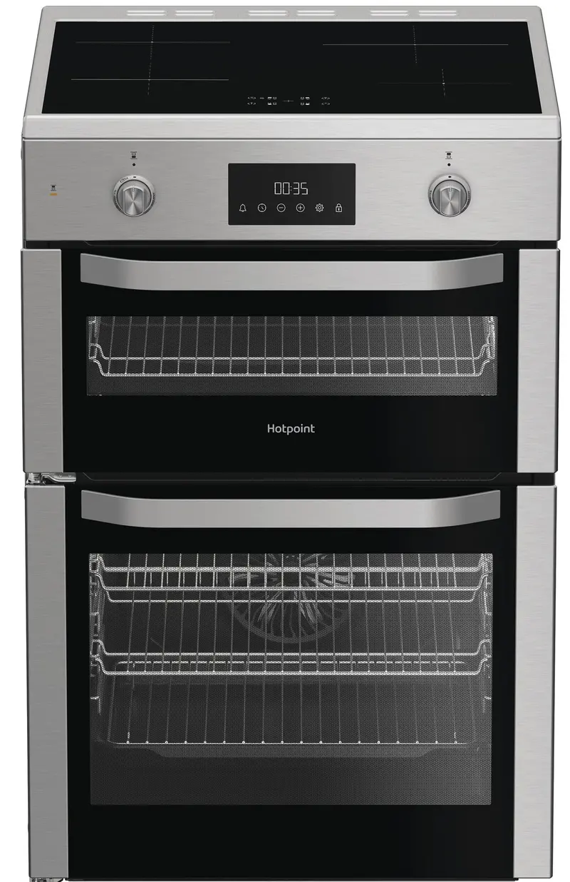 Hotpoint 60Cm Electric Cooker Featuring Induction Hob – Stainless Steel Finish 1