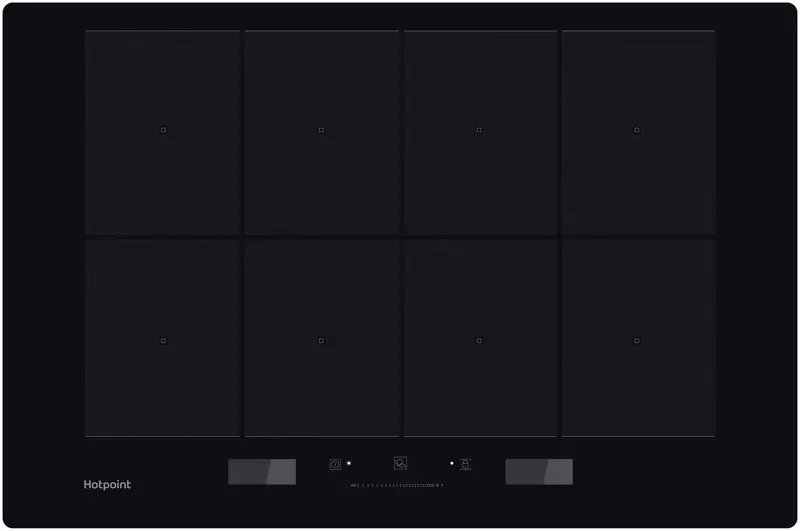 Hotpoint Acp778Cba 77Cm Black Induction Hob With Extraction 1