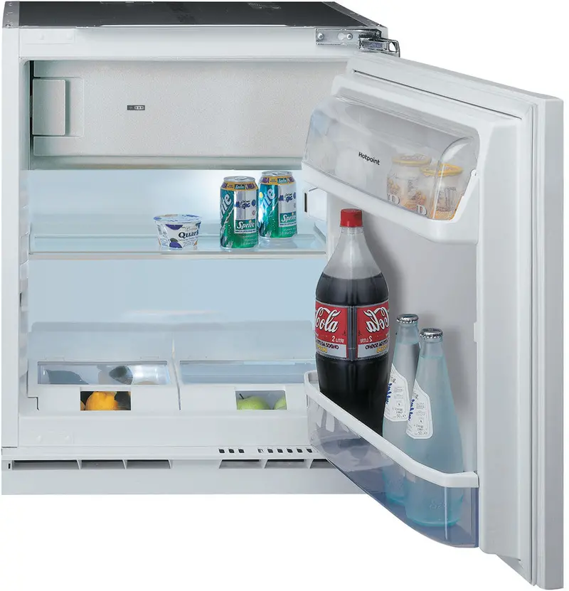 Hotpoint Hbuf011 White 60Cm Integrated Undercounter Fridge With Ice Box & Fixed Door Kit – Energy E 1