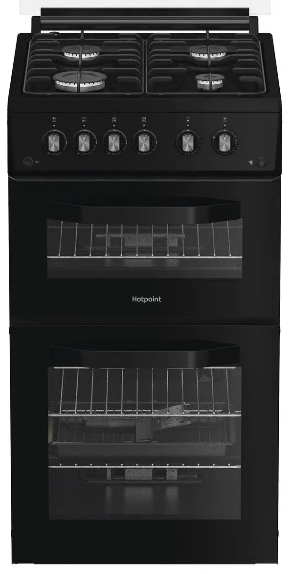 Hotpoint Hdg5Gcb 50Cm Black Compact Gas Cooker 1