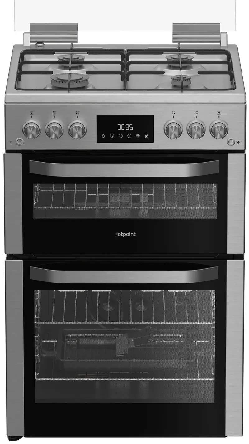 Hotpoint Hdg6Gdcx 60Cm Stainless Steel Gas Cooker 1