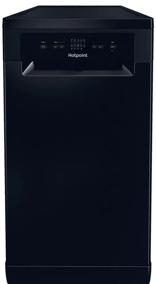 Hotpoint Hp2Fe10Cs90Buk Slimline Black Dishwasher – Energy E 1