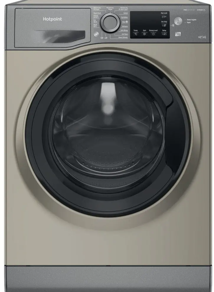 Hotpoint Ndb9635Gkuk 9Kg/6Kg Freestanding Washer-Dryer – Graphite, 1400 Rpm, D Rated 1