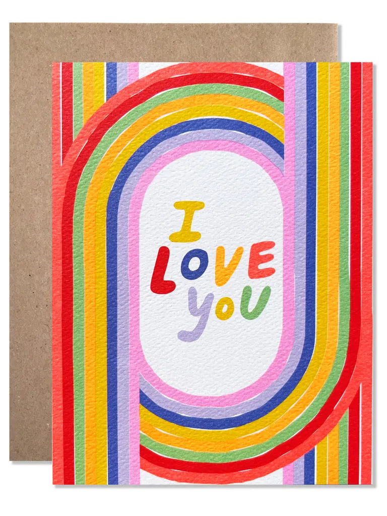 I Love You Sentiment Card By Hartland Cards 1