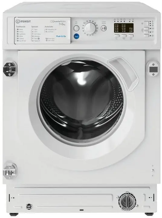 Indesit Biwdil75148Uk 7Kg/5Kg Integrated Washer Dryer – 1400Rpm, White, E Rated 1