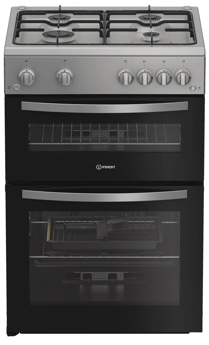 Indesit Idg6Gs 60Cm Gas Cooker – Silver Finish 1