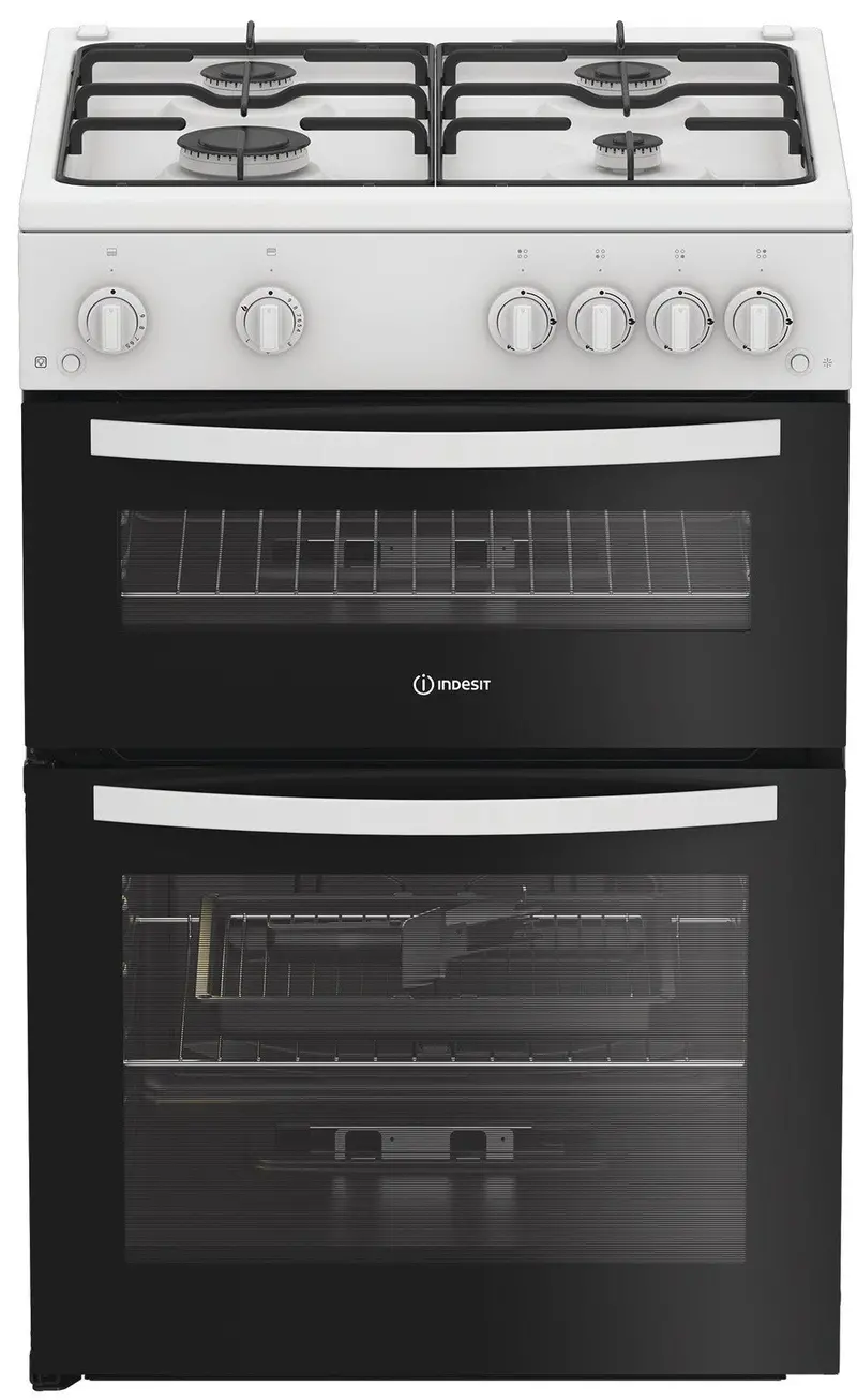 Indesit Idg6Gw 60Cm Gas Cooker – White Finish 1