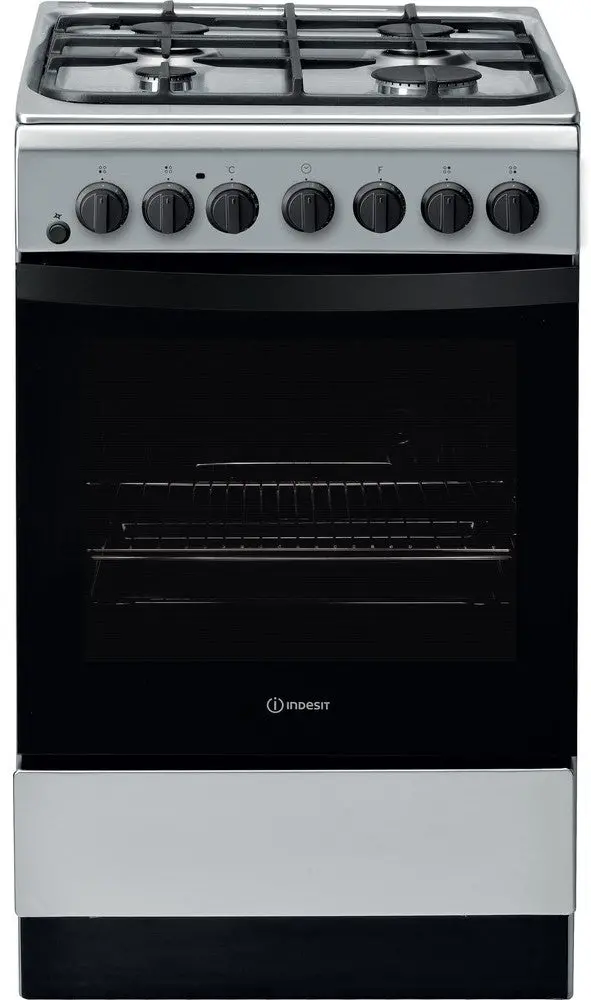 Indesit Is5G4Phss 50Cm Dual-Fuel Cooker – Stainless Steel Finish 1