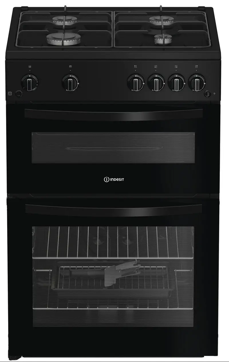 Indesit Itg6Gb 60Cm Gas Cooker – Black Finish 1