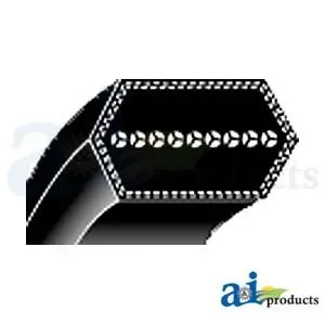 John Deere Double-Angle Deck Belt – 127" Length, M131551 Compatible (Jd551) 1