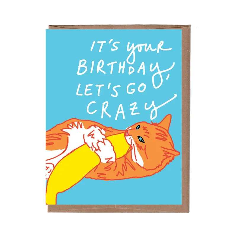 La Familia Green Catnip-Themed Birthday Greeting Card 1