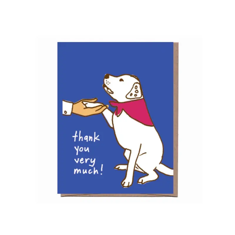 La Familia Green 'Good Dog' Thank You Greeting Card 1