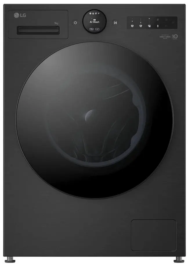 Lg F4X7009Tbb 9Kg Front-Load Washer – 1400 Rpm Spin, Energy Class A, Black 1