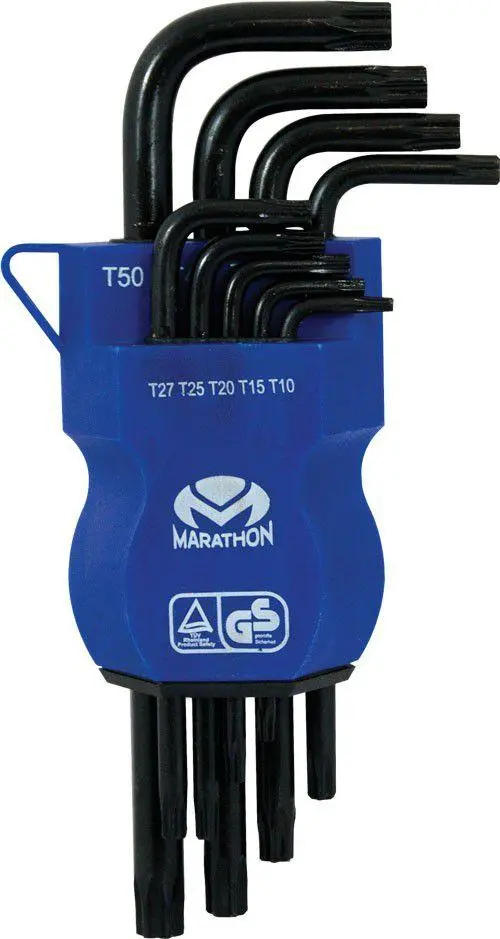Marathon 9-Piece Torx Key Set (T10–T50) 1