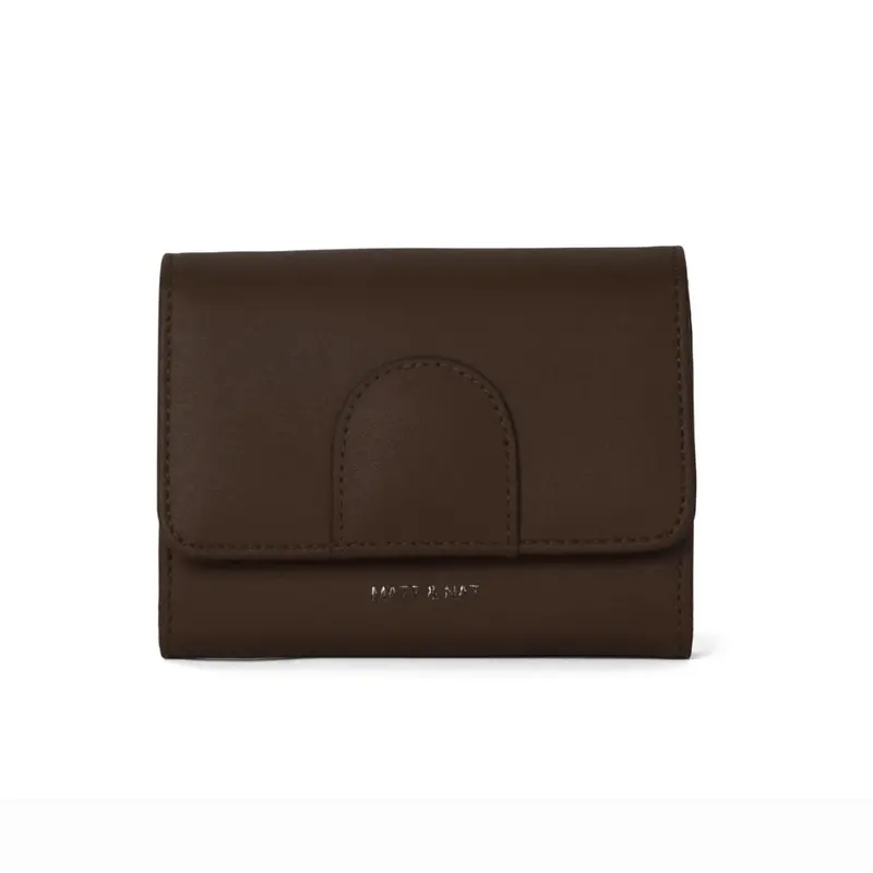 Matt & Nat Mellow Mini Wallet In Decaf Sustainable Material 1