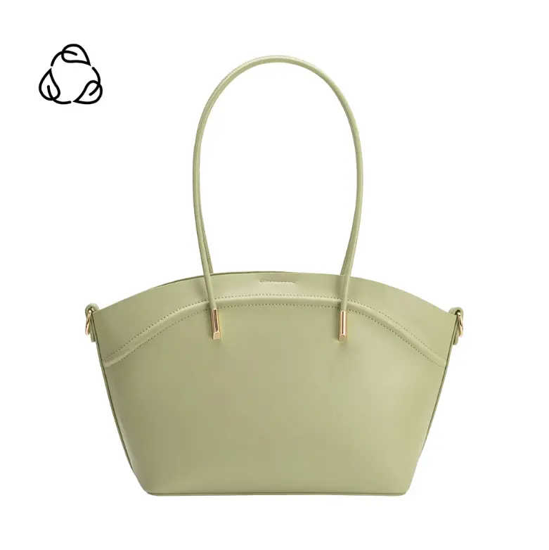 Melie Bianco Hazel Vegan Leather Tote Bag – Mint Shade 1