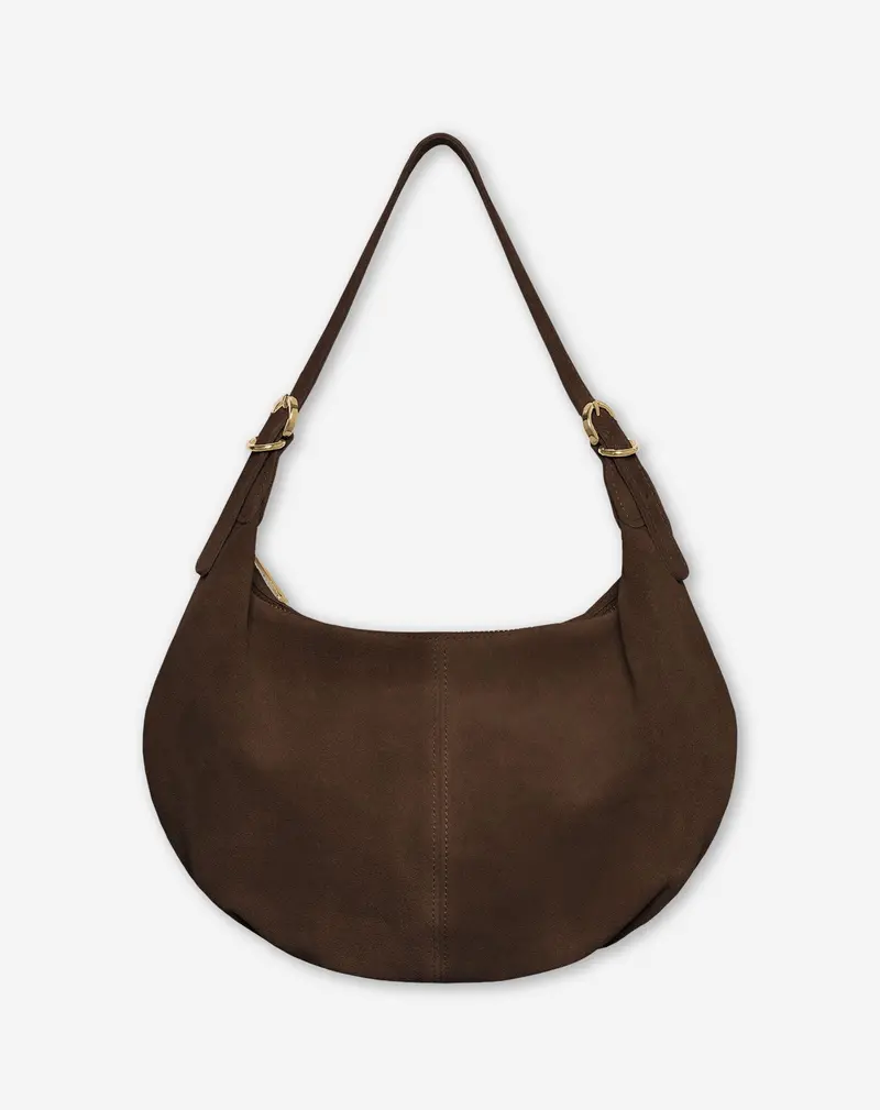 Merle Suede Crossbody Bag In Bruin 1