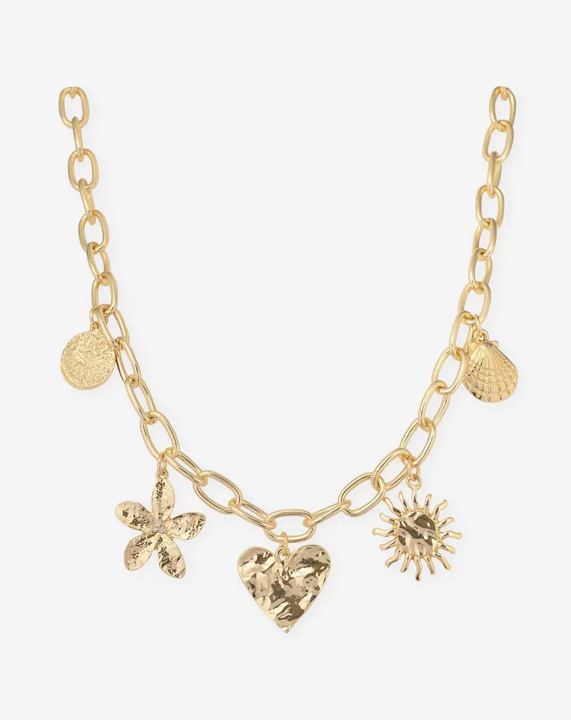 Mira Minimalist Charm Pendant Necklace 1