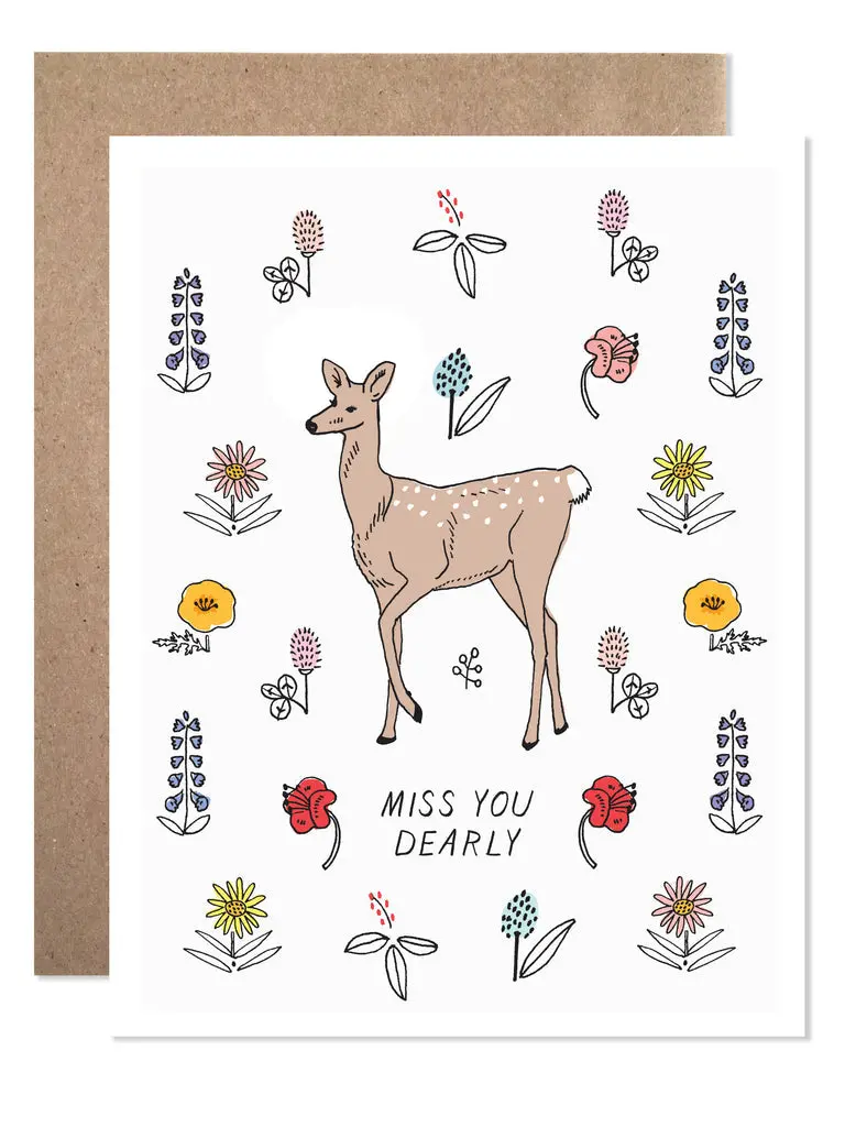 'Miss You Dearly' Sympathy Greeting Card – Hartland Cards 1
