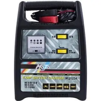 Moto-Quip 8A Dual-Voltage Battery Charger – 6V & 12V Compatible 1