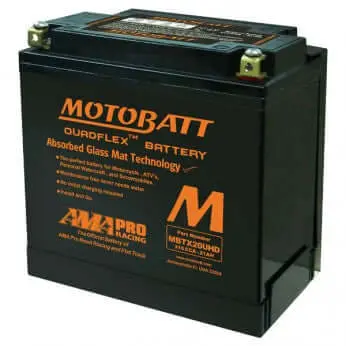 Motobatt Mbtx20Uhd Heavy-Duty Powersport Agm Battery (Core Fee: $10) 1