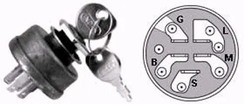 Mp9158 Keyed Ignition Switch Replacement For Ayp, Exmark, Hustler, And Noma Mowers 1