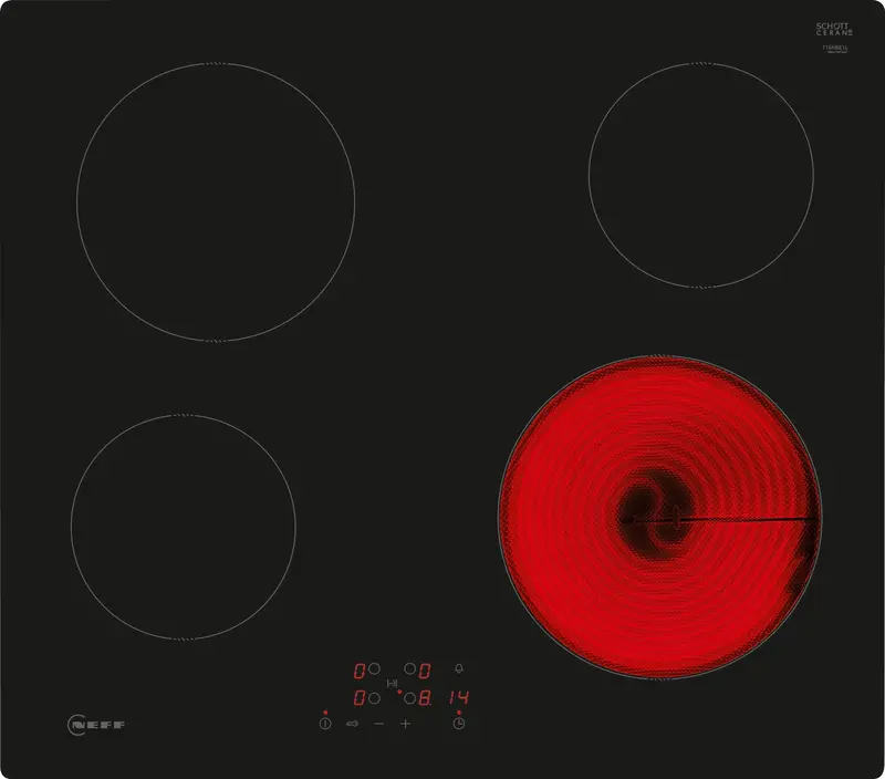 Neff N50 T16Nbe1L 59Cm Ceramic Hob – Premium Black Glass Cooktop 1