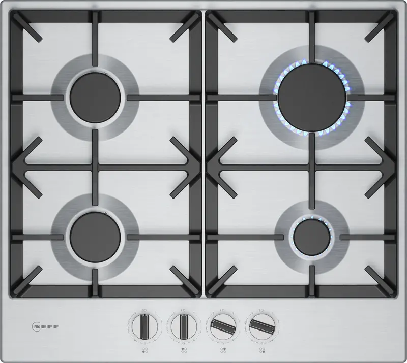 Neff N70 58Cm Gas Cooktop – Stainless Steel Hob With Precision Burners 1