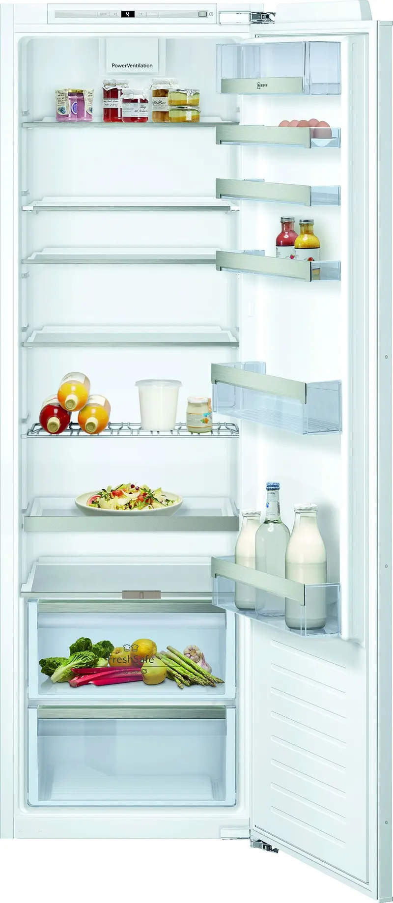 Neff N70 Ki1813Fe0G 56Cm White Integrated Larder Fridge – E Energy Class 1