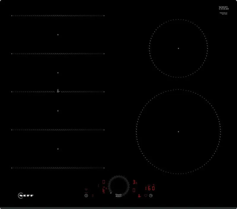 Neff N70 T66Fhe4L0 59 Cm Induction Hob – Smart Touch Controls, Black 1