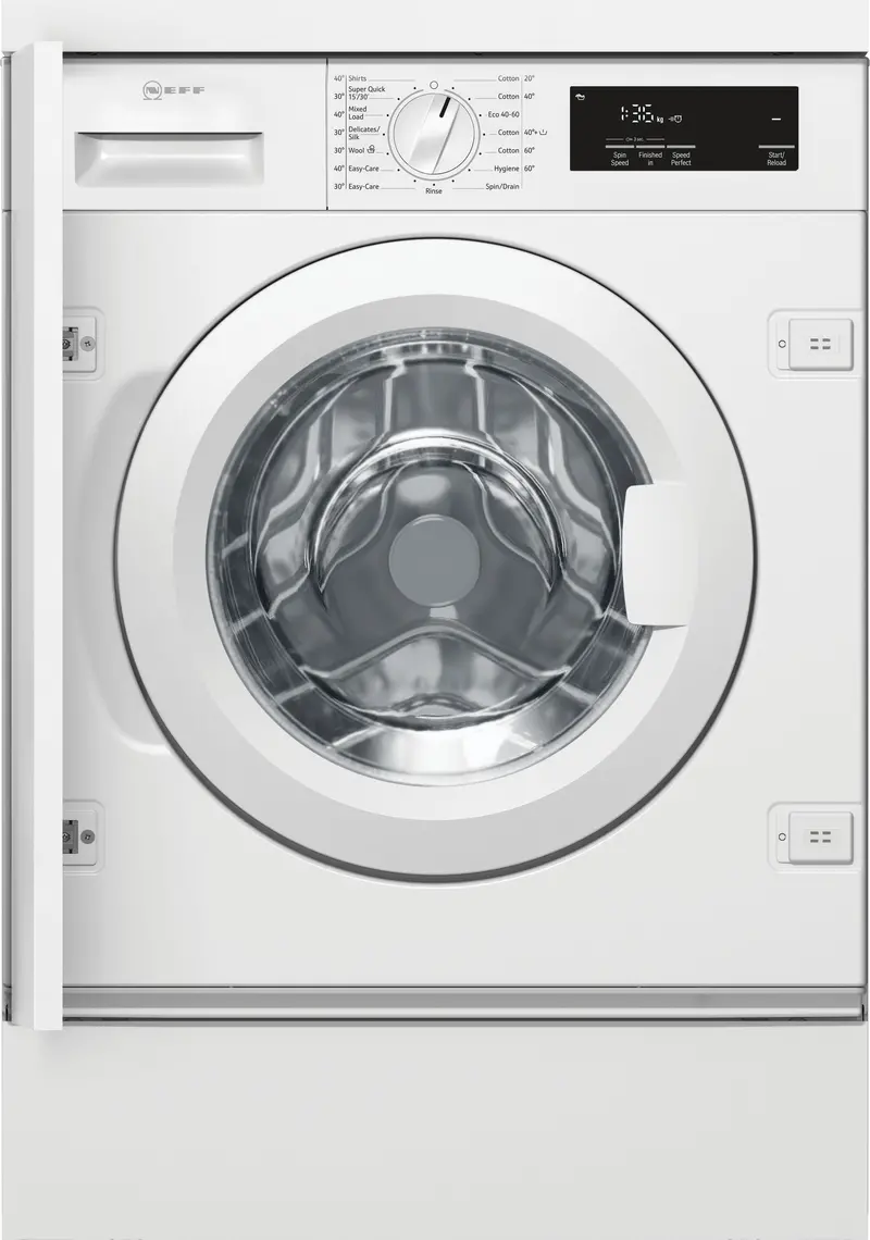 Neff W543Bx2Gb Integrated 8Kg Washer – 1400Rpm, Seamless Kitchen Fit, Energy Class C 1