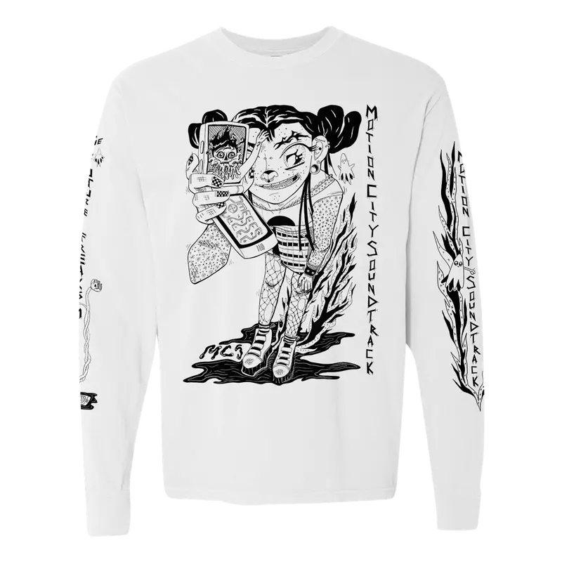 Nice Girl Long Sleeve Cotton T-Shirt 1