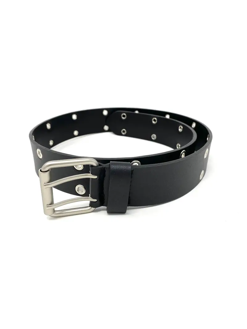 Novacas Cherie Grommet Detail Belt – Black 1