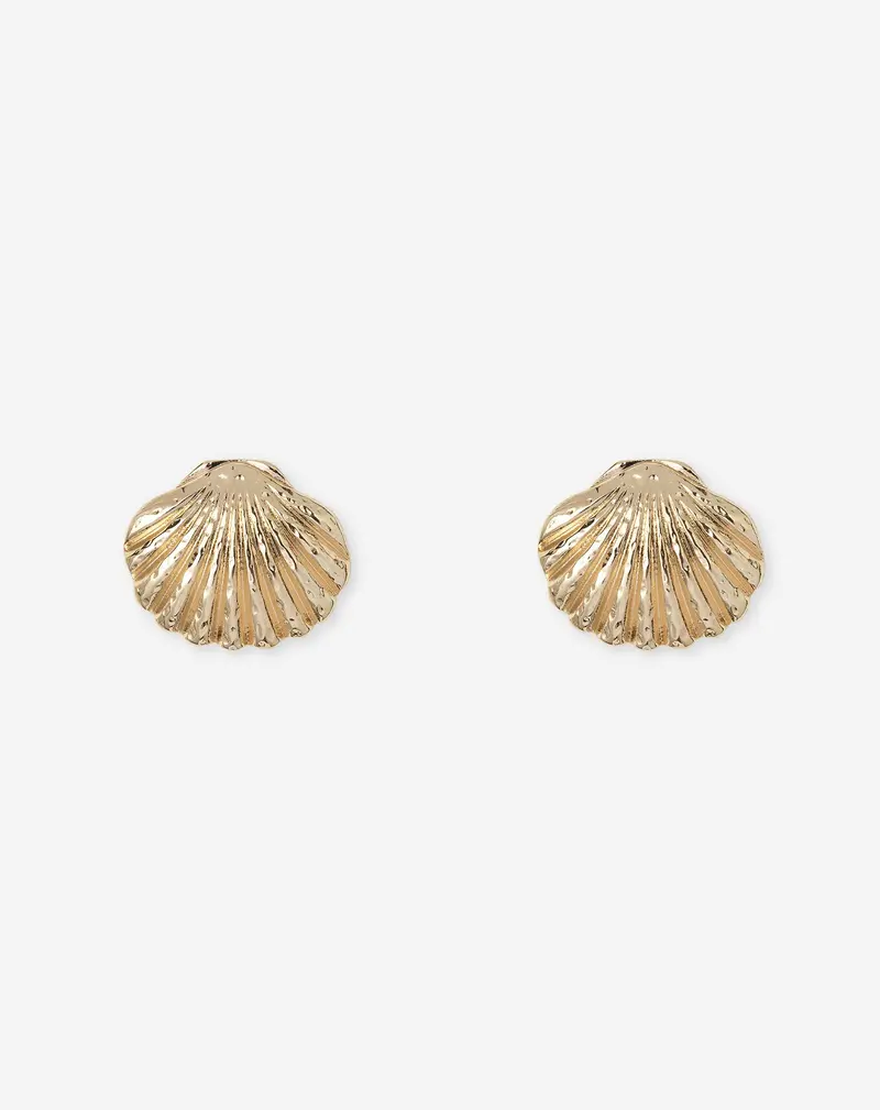 Oversized Seashell Statement Earrings 1