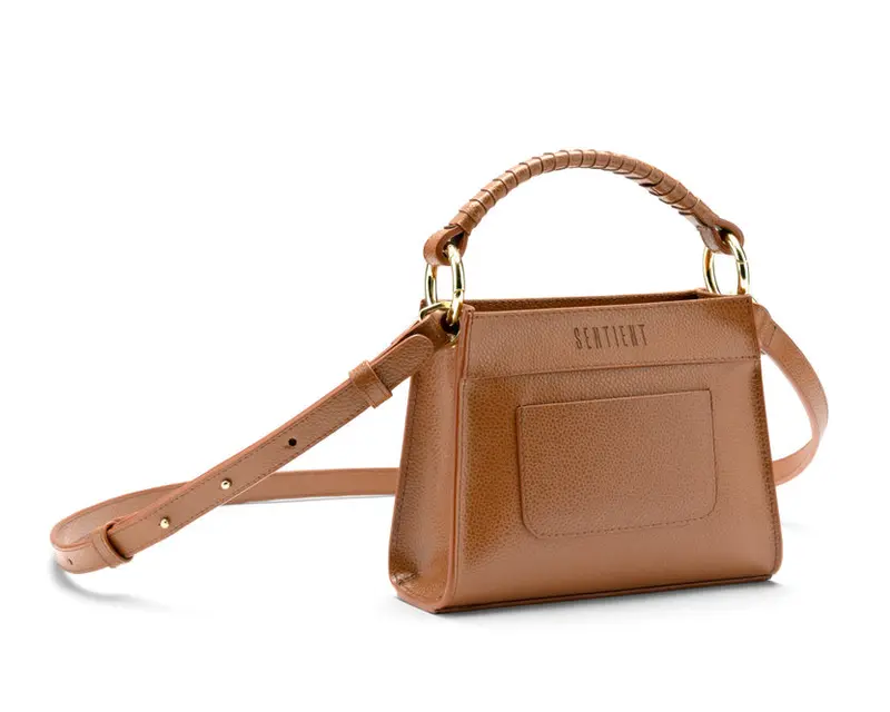 Panthera Mini Crossbody Bag In Saddle Brown Mirium Leather – Sentient 1