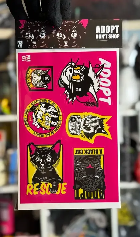 Praxis Cat Sticker Pack – Illustrated Feline Decals Set 1