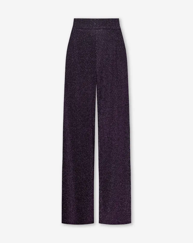 Purple Julie Glitter Trousers 1